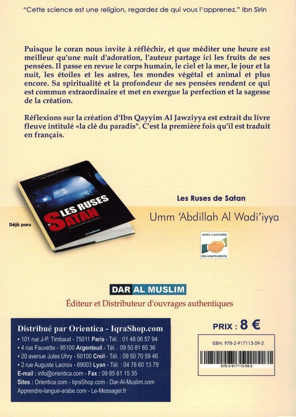 Réflexions sur la Création - Ibn Qayyim Al-Jawziyya - Dar Al Muslim